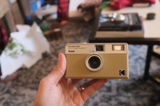 A Kodak half-frame film camera.