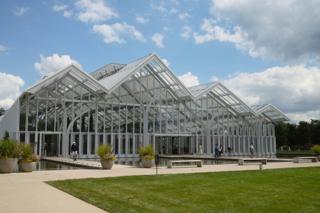 Exterior of a plant conservatory.