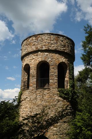 A stone tower.