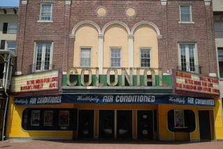 A theater marquee for the Colonial Theater in Phoenixville, PA.