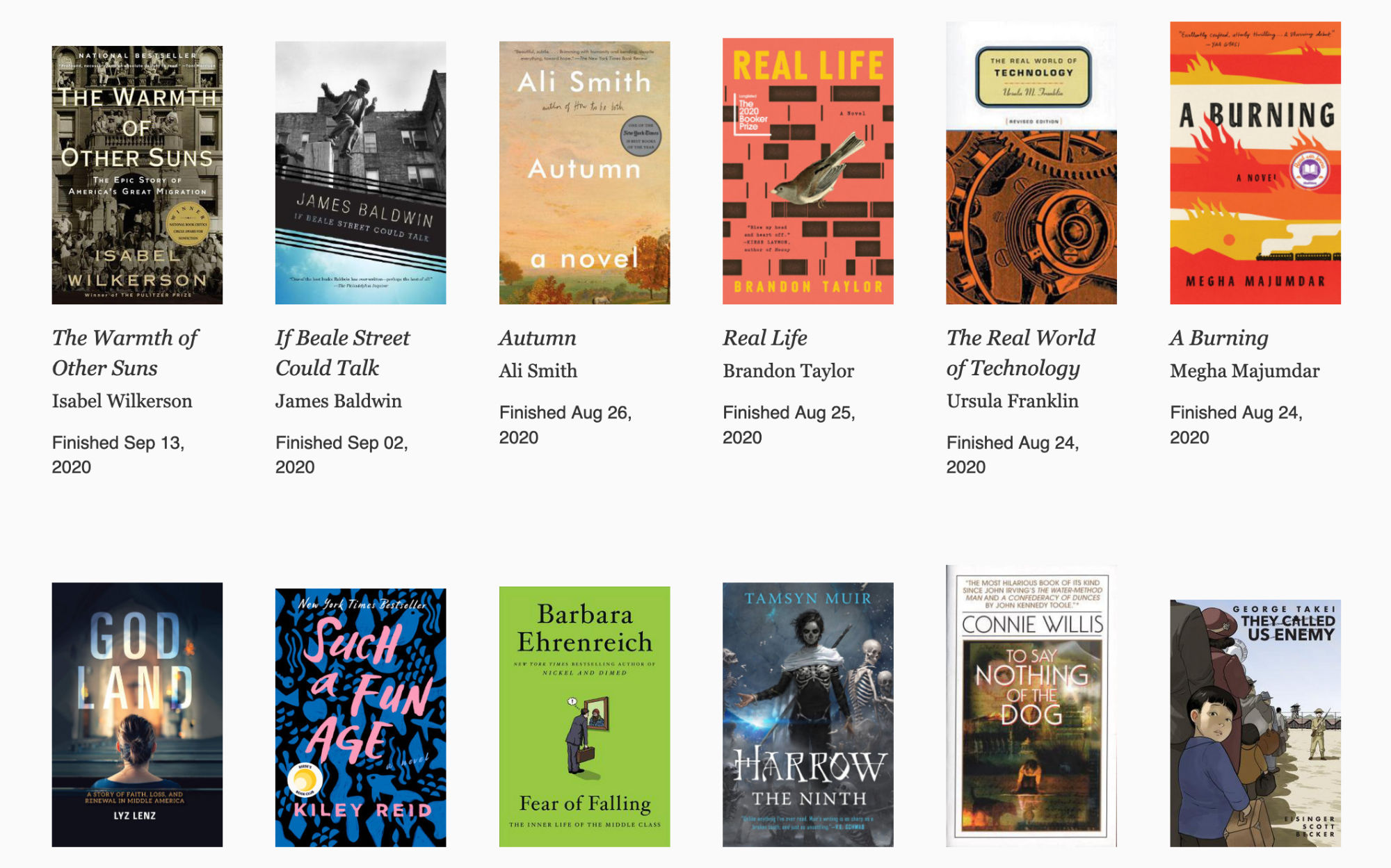 Using `object-fit: contain` Grid layout of books, with each book scaled to fit within a set pixel value for height.