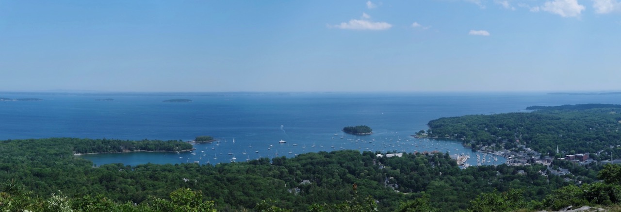 Camden, ME, viewed from Mt. Battie View of Camden, ME from Mt. Battie.