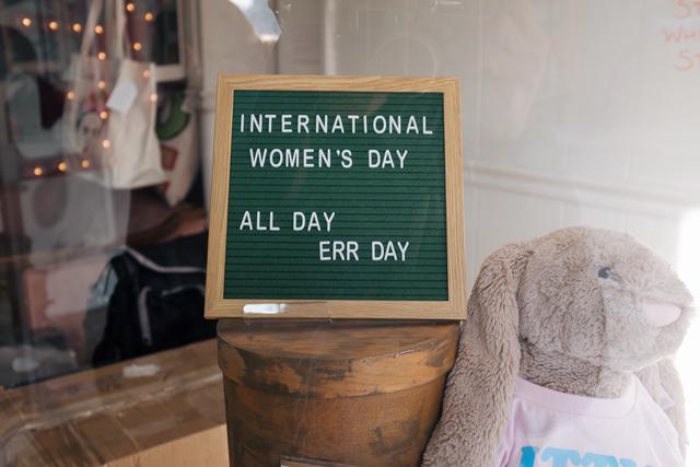 Letterboard celebrating International Women’s Day