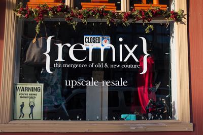 Signage for upscale resale store