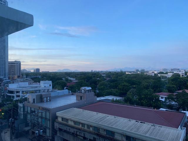 An early evening view of distant hills outside Metro Manila.
