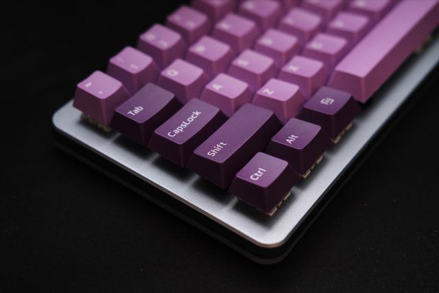 Closeup of the left side of a keyboard.