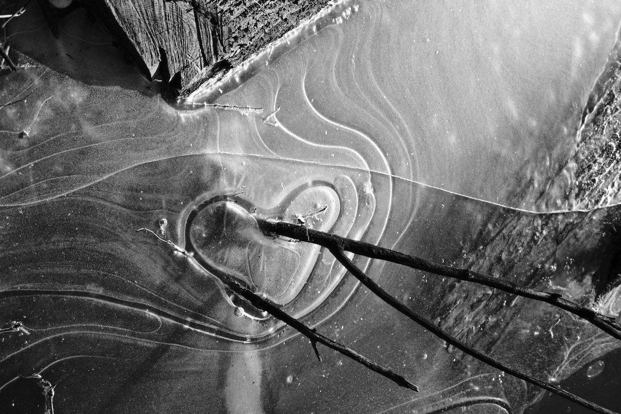 I heart you Heart-shaped frozen ripple
